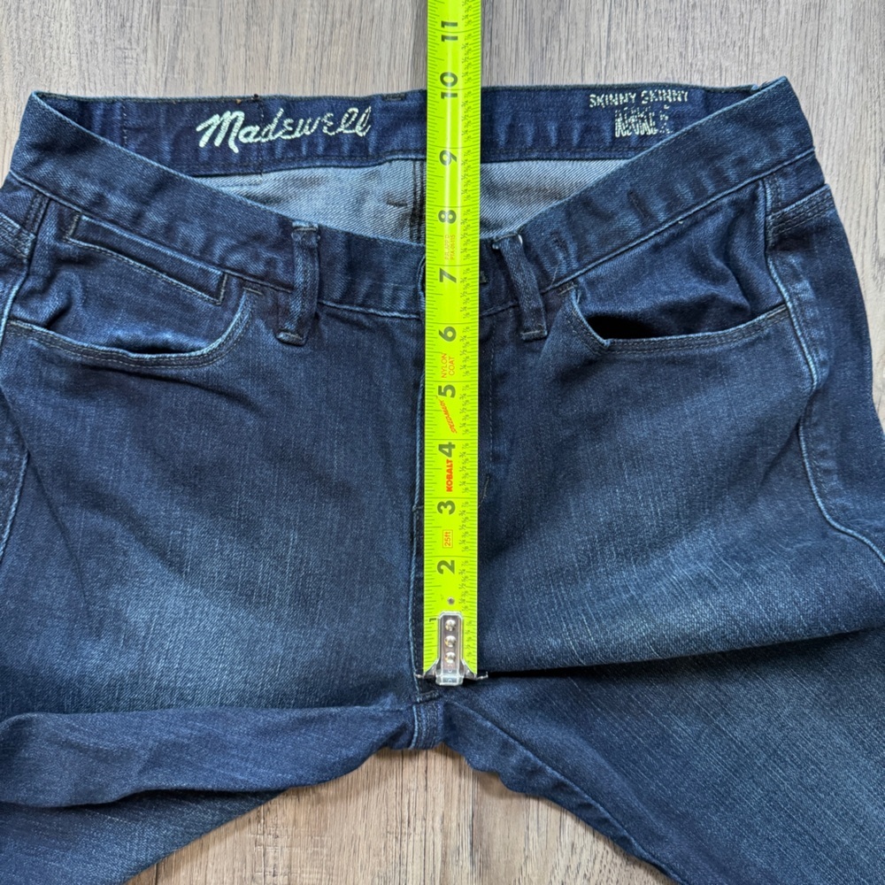 Madewell Skinny Skinny Ankle Jeans Dark Blue - Size 26 - Picture 6 of 13